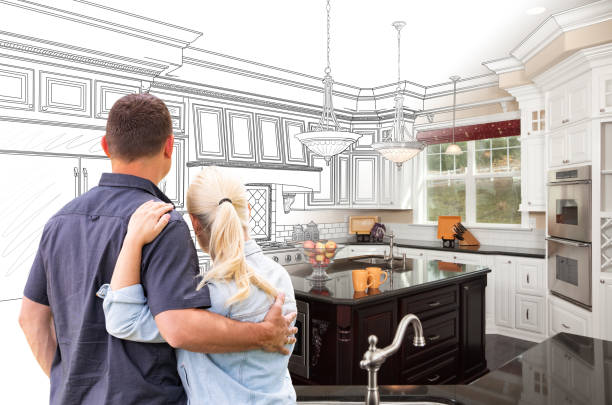 Professional Kitchen Island Installation technician working in Doylestown, PA